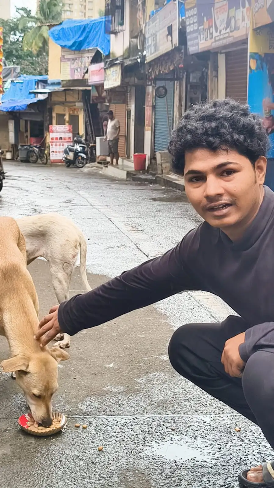 Feeding and checking on the health of street animals